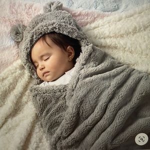 Restoration Hardware - Cuddle Plush Hooded Swaddle Blanket